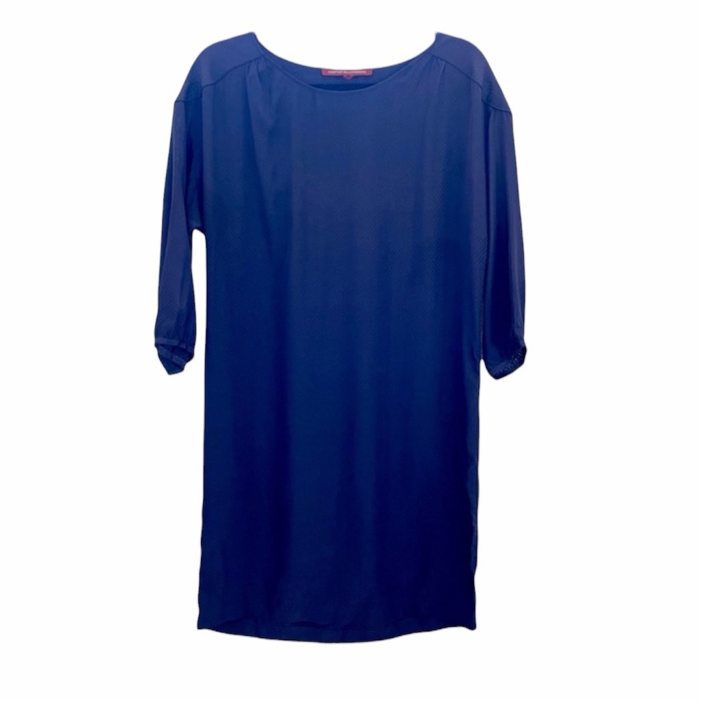 Comptoir des Cotonniers Indigo Blue 3/4 sleeve mini dress